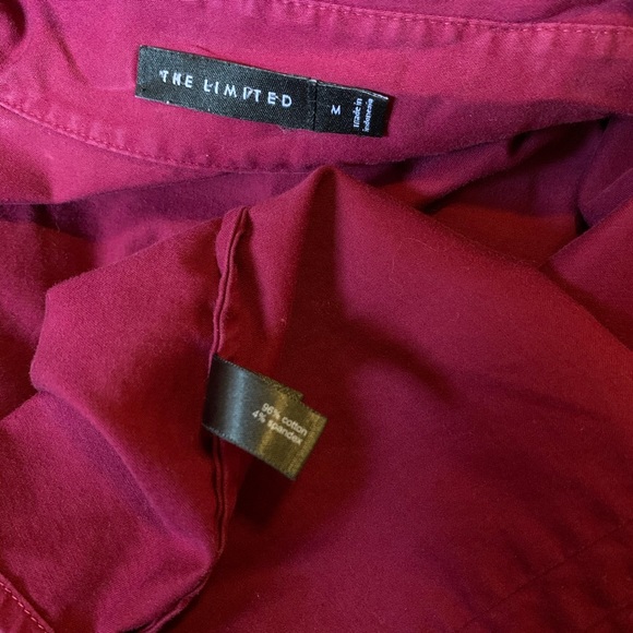 SOLD The Limited Button Down Dress Shirt Red - Picture 11 of 11